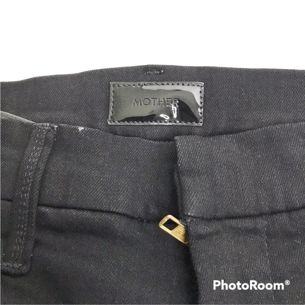 MOTHER Denim the Shaker Prep Straight Up in solid black size 29 - Picture 13 of 15